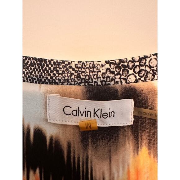 Calvin Klein Medium Floral Stretchy Workwear Print Dress Casual Vacation Spring - Picture 4 of 10